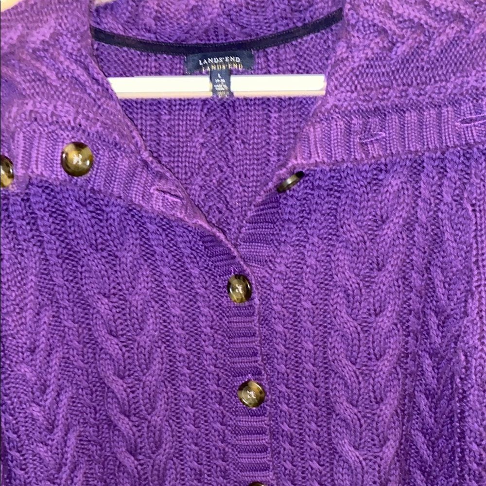 Lands' End Purple Sweater
